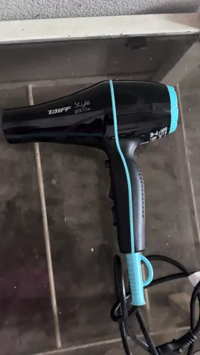 Secador Taiff Style 2000w Profissional Original - Preto/Azul (Semi Novo)