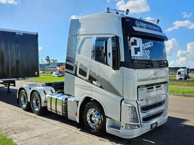 fh 500 6x2 Globetrotter Automático Euro 5 Suspensão Mola Rodas de alumínio interna nova