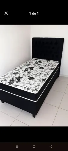 Cama box solteiro confort