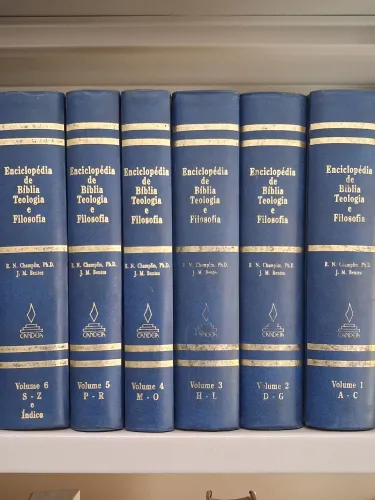 Enciclopédia de Bíblia, Teologia e Filosofia. Champlin. Ótimo estado. 6 volumes