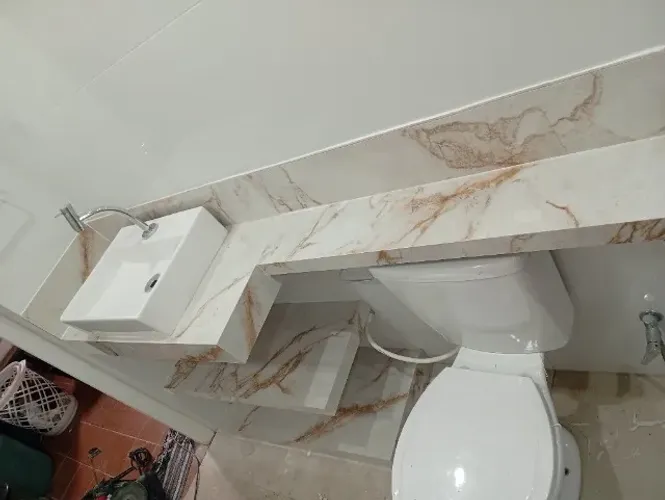 Bancada de porcelanato 