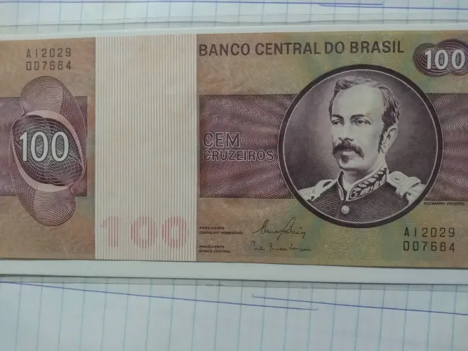 SET 13 - LINDA CÉDULA 100 CRUZEIROS 2A FAMÍLIA FE