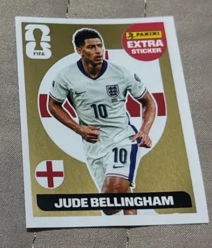 Figurinha extra stickers Legend Ouro Belligham Copa 2026