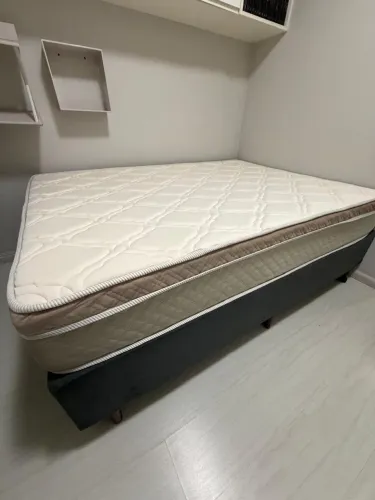 Cama Box Casal + Colchão Gazin Monet | Excelente Estado