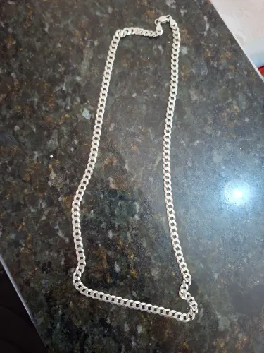Corrente prata masculina