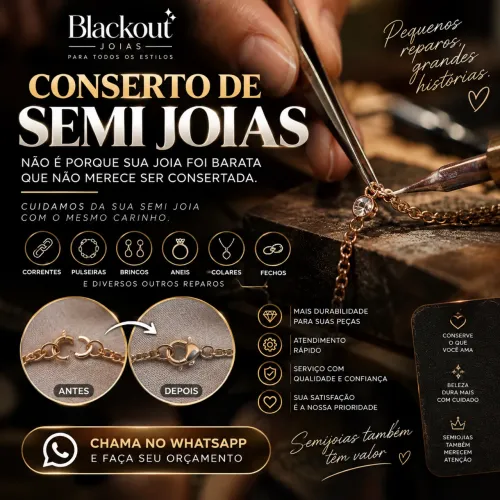 ? Conserto de Semijoias | Quebrou, soltou ou perdeu uma parte?