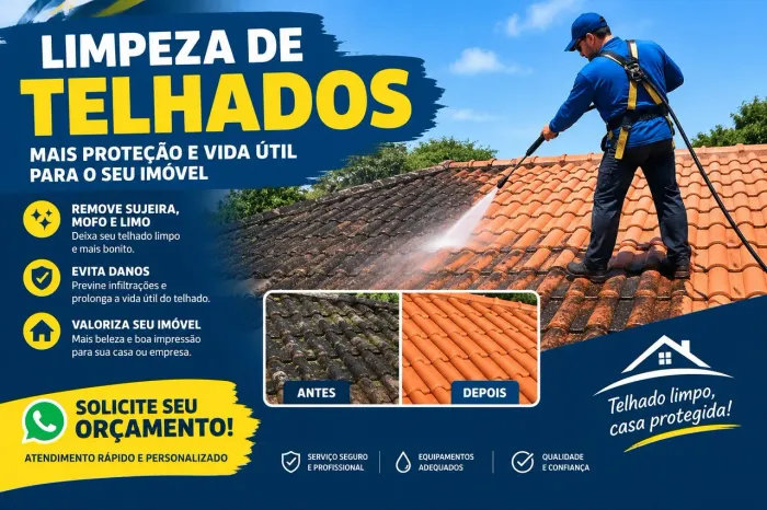 Limpeza de Telhados!