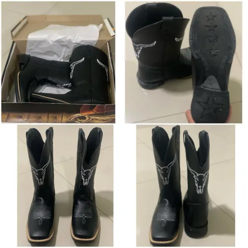 Bota bico quadrado