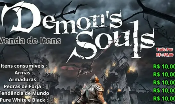 Todos os itens de Demon's Souls Remake PS5