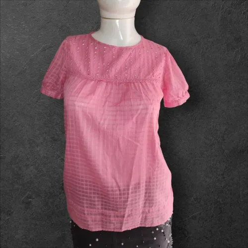 Bata rosa com detalhes em Laíse tamanho p