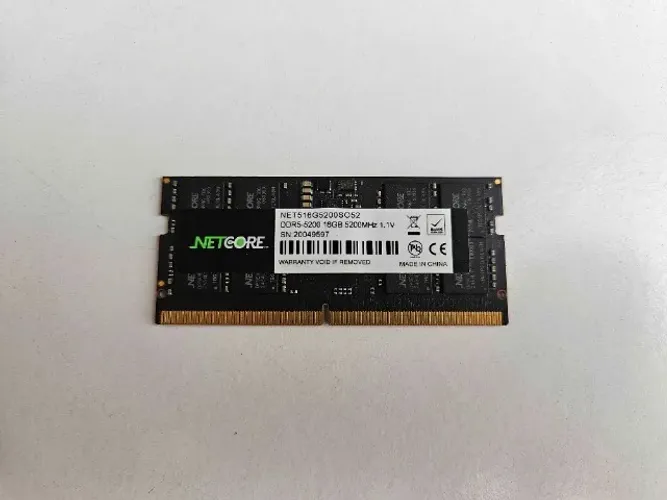 Memória RAM Notebook 16GB DDR5 5200Mhz Netcore SODIMM Laptop