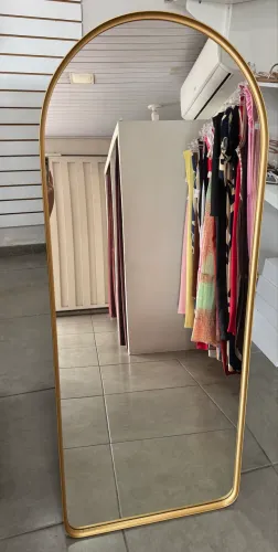 Espelho arco dourado