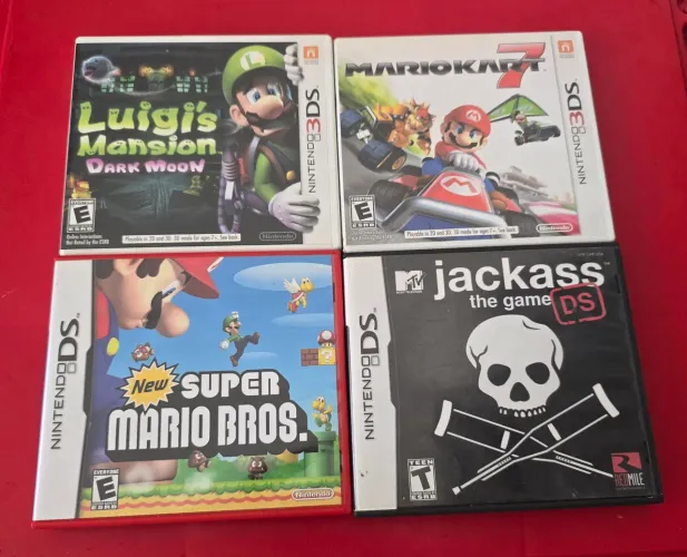 Lote de jogos do nintendo ds e 3ds