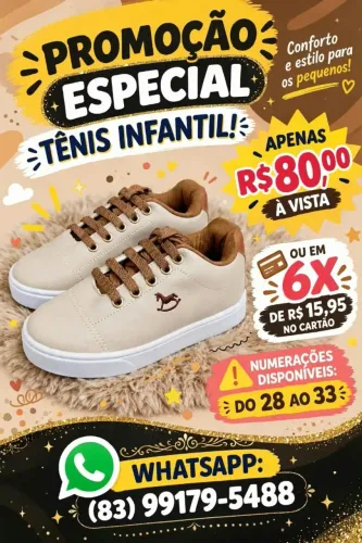 Tênis Infantil Bom e Barato