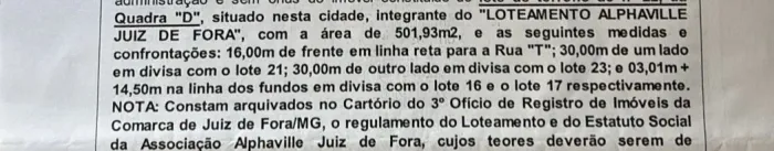 Lote Alphaville Portaria 2