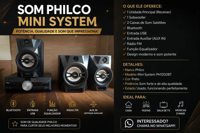 Mini system PHILCO _ PH0017 BT