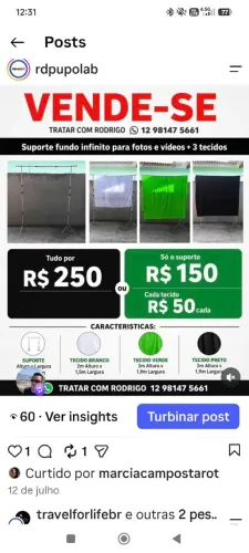Tecido para fotos 