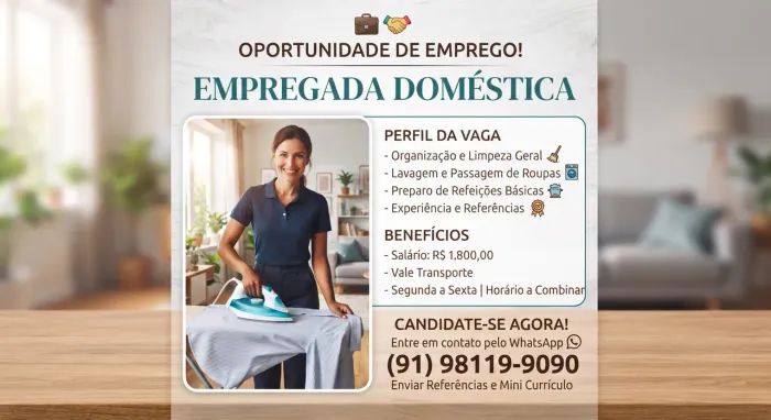 Vaga de emprego doméstico