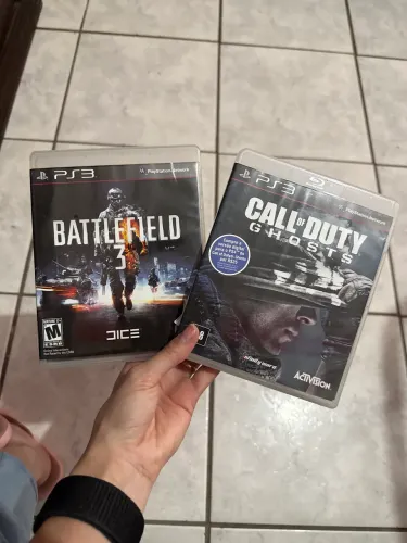 Ps3 call os duty ghosts e battlefiel 3