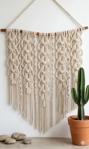 Painel de macrame 