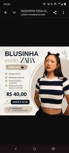 Blusinha listrada