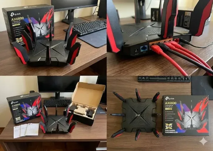 Roteador Gamer TP-Link Archer GX90 AX6600 Tri-Band (Impecável)