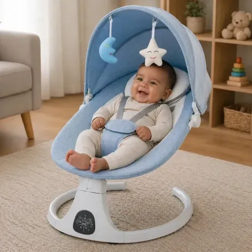Cadeira Balanço Descanso Bebê Automática Bluetooth Multmaxx