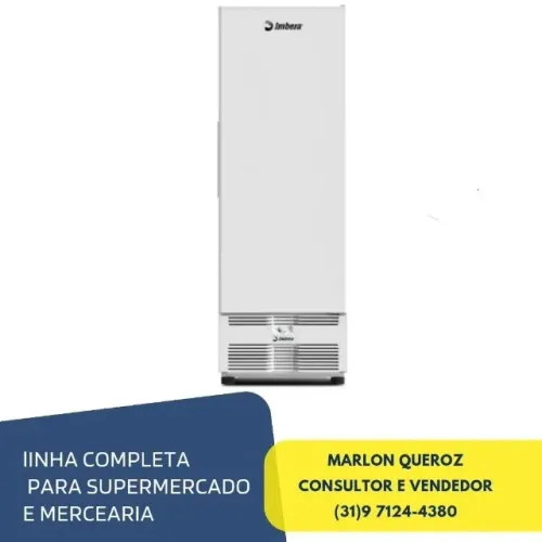 Freezer Vertical Porta Cega 597L Imbera Branco