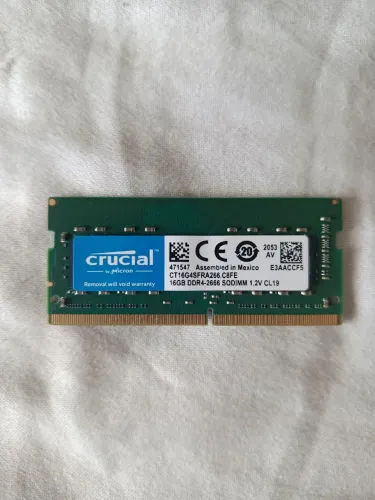 Memória RAM Crucial 16GB DDR4 2666MHz SODIMM