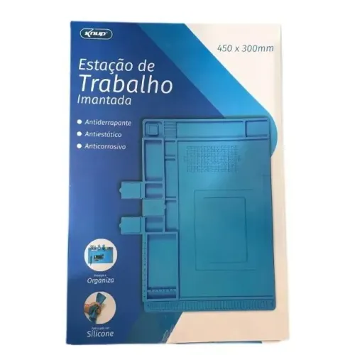 Estação de trabalho manta antiestática de silicone Knup 45x30cm kp-aa017