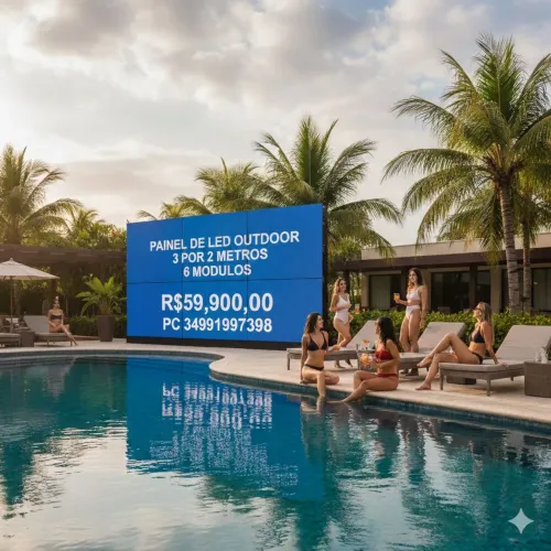 VENDE SE PAINEL DE LED OUTDOOR 3 POR 2 