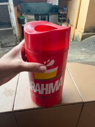 Porta Garrafa Térmico Para Cerveja 600ml - Skol / Brahma Vermelho