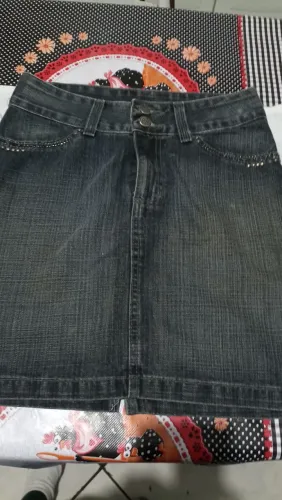 Mini saia jeans 36
