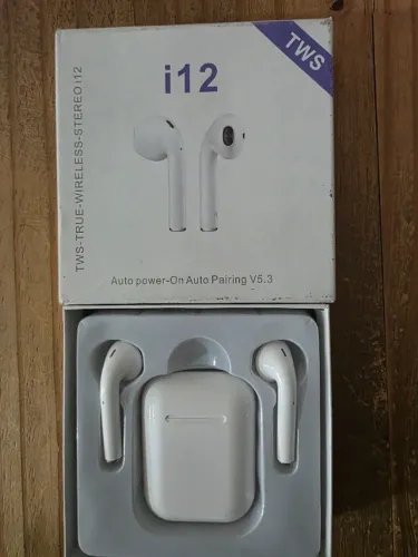 Fone de Ouvido I12 Tws Portátil Recarregável