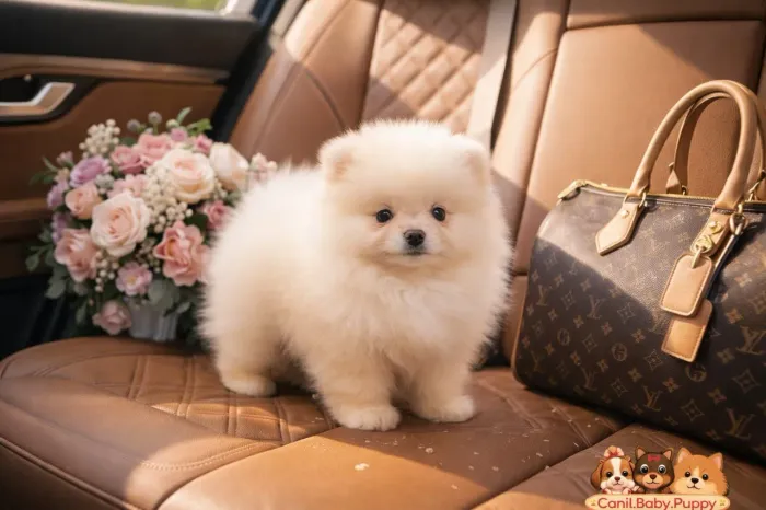 Filhote macho de Spitz alemão 