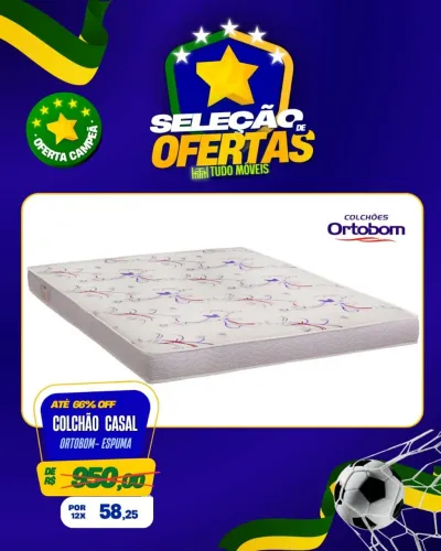 Colchão casal Ortobom espuma 