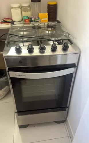 FOGÃO BRASTEMP INOX AUTOMÁTICO SEMINOVO