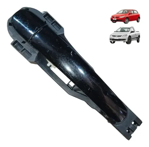 Macaneta Porta Volkswagen Gol G5 Voyage Saveiro 2008 2013 Preto Dianteira/traseira