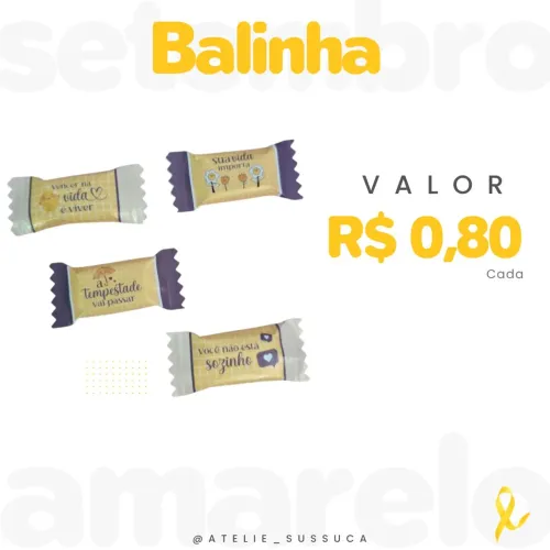 Brindes Setembro amarelo