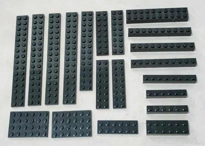 Lego original lote c/ 20 peças Cor preta