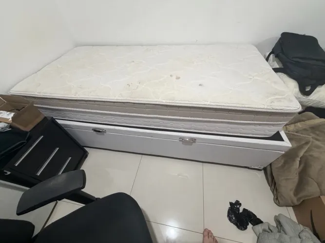 BOX Bau com Colchão Solteirão