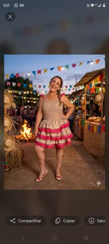 Vestido junino adulto 