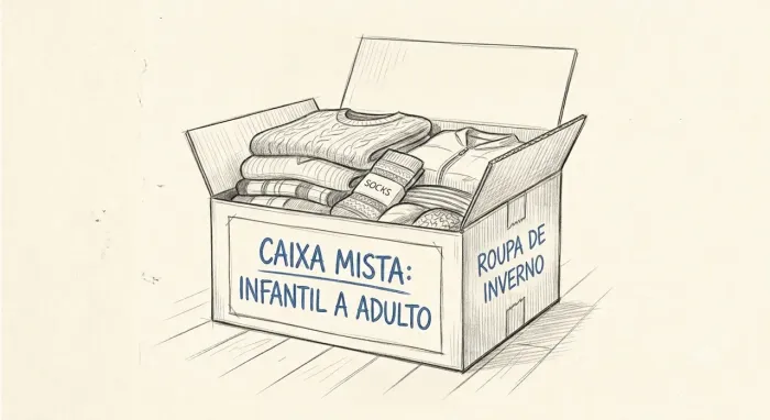 Caixa de roupa