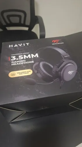 Headset HAVIT+suporte e earpads extras