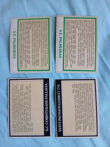 Cards ping pong futebol (valor por unidade de card)