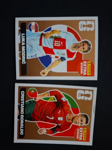 Figurinhas bronze copa 2026 - Cristiano Ronaldo e Luka Modric