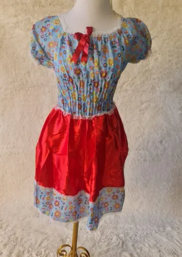 VESTIDO JUNINO JUVENIL - 16 ANOS - SEMI-NOVO LINDÍSSIMO! APENAS 45,00