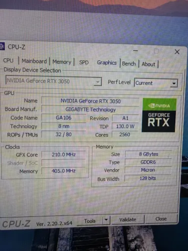 Placa de vídeo Gigabyte RTX 3050 8gb triplo Fan