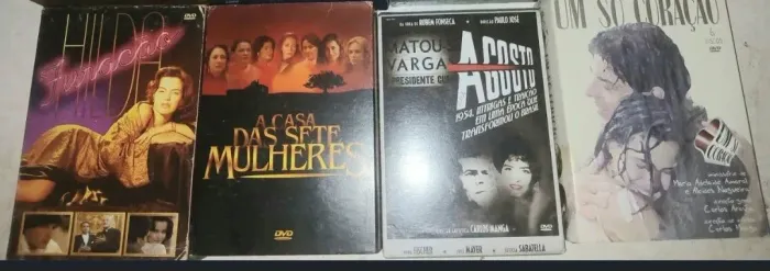 4 dvd's Minisséries Globo Hilda Furacao Agosto A Casa das 7 Mulheres Um So Coração