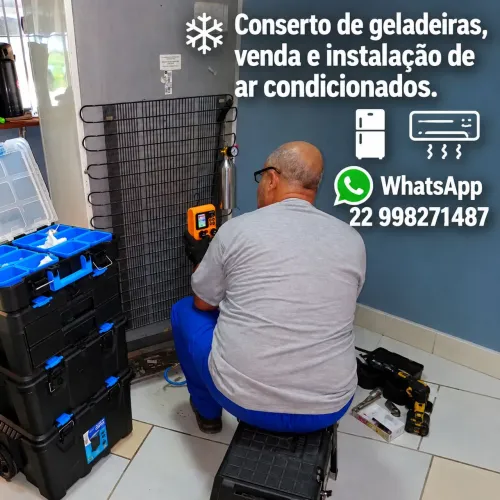 Conserto de geladeira , instalação e venda de ar condicionados na regiao dos lagos